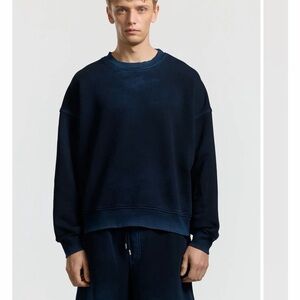 Cotton Citizen Deep Blue Crewneck Sweater